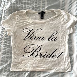 Bride Crop Top
